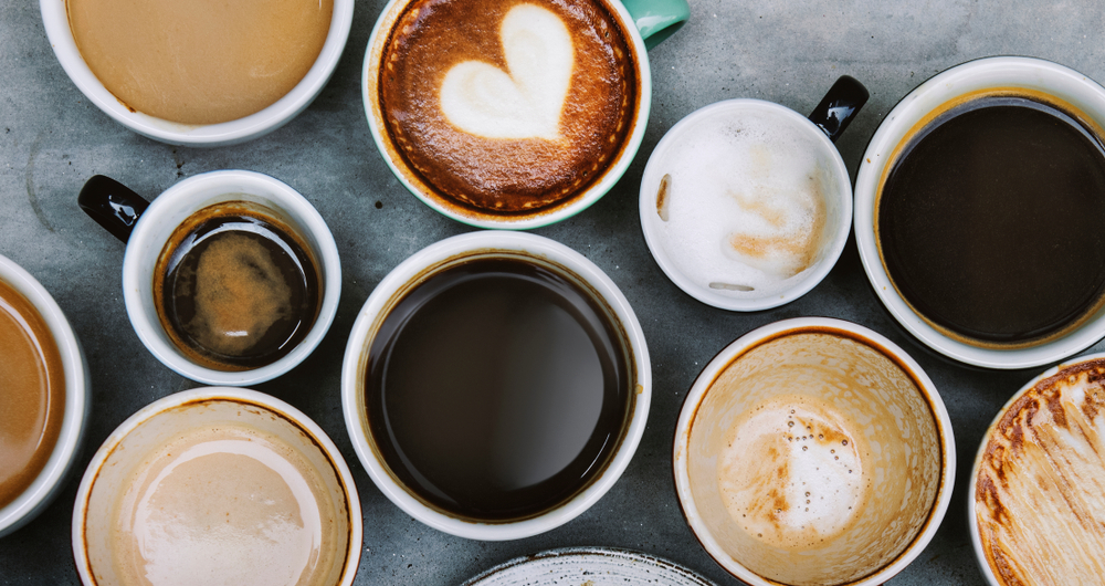 verschiedene Caféspezialitäten für jeden Geschmack