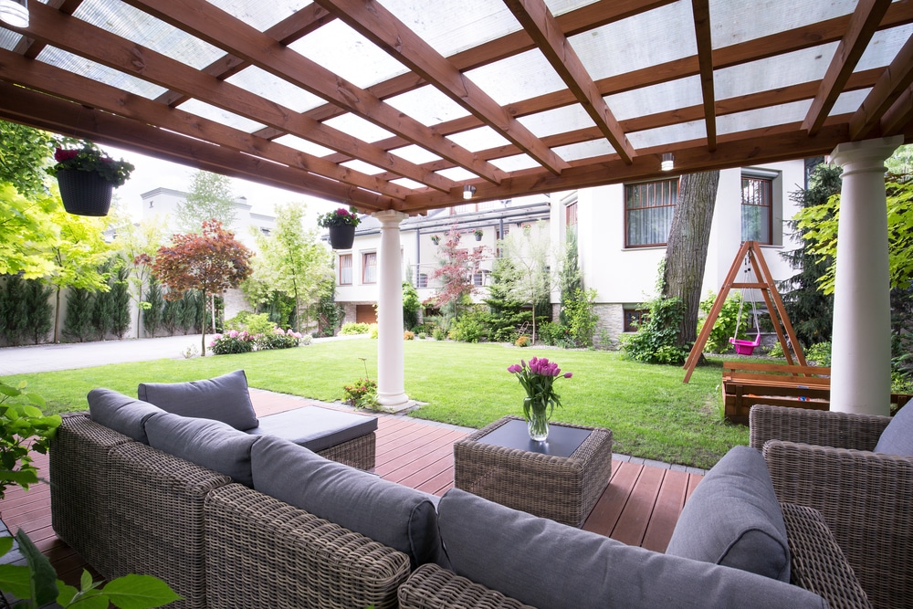 Terrassendach aus Holz