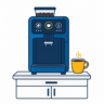 Kaffee Icon Tischgeraet